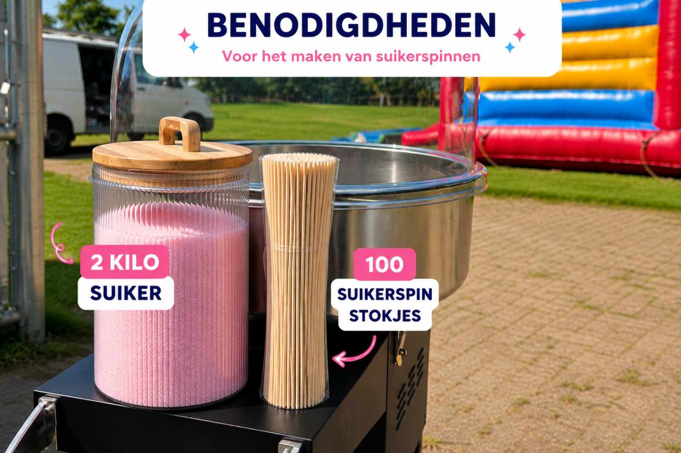 suikerspinmachine en slushmachine compleet geleverd Suikerspinmachine en slushmachine compleet geleverd inclusief alle benodigdheden voor direct gebruik.